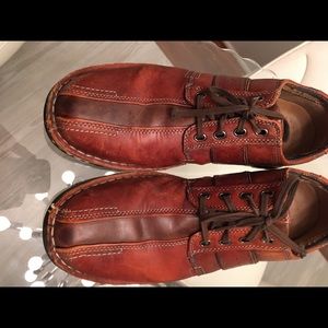 Clark’s Brown Leather Split Seam Oxfords Sz 12